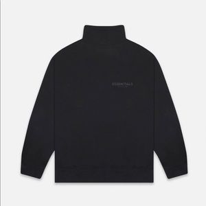Fear Of God FOG Essentials Black Mock Sweatshirt